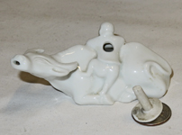 Japanese porcelain boy on water buffalo