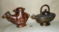 Cow ghee pot and Nandi water pot