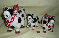 Barnyard cow teapot set by Appletree Design