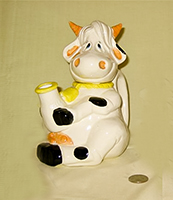 paint it yourself cow with shell horns teapot 1