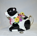 Sweet Bessie's Boquet cow teapot