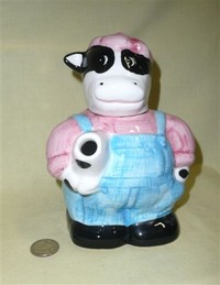 French dairy farmer cow teapot