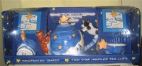 Blue Moon Cow over the moon teapot set in bob